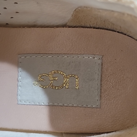 🌼 UGG TYE STARDUST GOLD METALLIC LACE UP SNEAKERS - Picture 10 of 12
